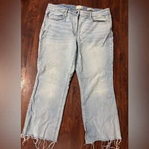Universal thread bootcut ankle jeans